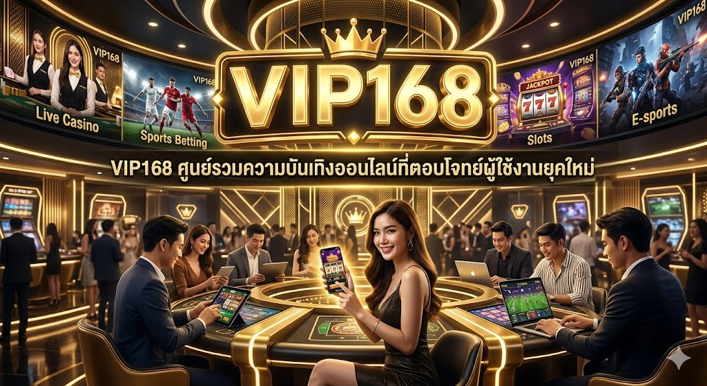 VIP168 ศูนย์รวมความบันเทิงออนไลน์ที่ตอบโจทย์ผู้ใช้งานยุคใหม่